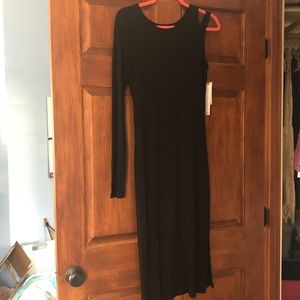 One long sleeve midi dress